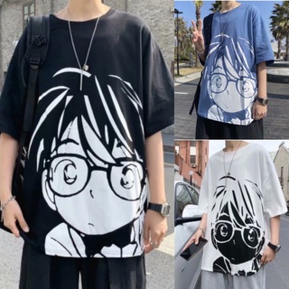 Conan Avatar เสื้อยืดผู้ชายแขนสั้นคอกลมเสื้อยืดการ์ตูนญี่ปุ่นพิมพ์พลัสขนาดเสื้อยืด