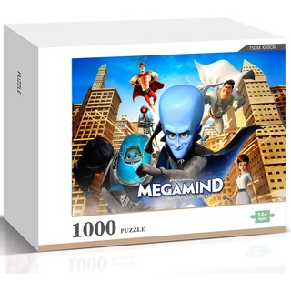 จิ๊กซอว์ไม้ รูปภาพยนตร์ Megamind คุณภาพสูง 1000 ชิ้น ของเล่นสําหรับครอบครัว