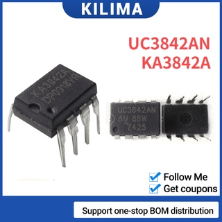 ของแท้ ชิพ IC UC3842AN KA3842A DIP-8 10 ชิ้น