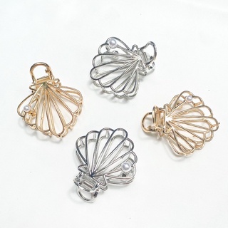 CYN.BKK | กิ๊บหนีบผม Bronze&amp;Silver รุ่นหอยเชลล์มีมุก