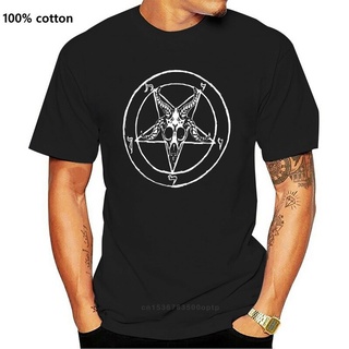 ผ้าฝ้าย 100%ขายดี เสื้อยืดแขนสั้นลําลอง พิมพ์ลาย Baphomet Baphomet Pentagram 100 Overd OBakma01IPoloc99 สําหรับผู้ชายS-3