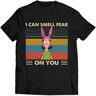 เสื้อยืดโอเวอร์ไซส์ใหม่ เสื้อยืดลําลอง แขนสั้น พิมพ์ลาย I Can Smell Fear On You สไตล์วินเทจ สําหรับคู่รัก Belcher Lovers