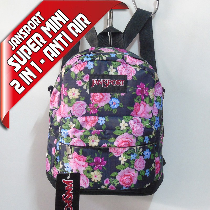 Jansport Mini 2in1 ST01 Motif 08 | กระเป๋าสะพายข้างกระเป๋าเป้ผู้หญิง | เด็ก