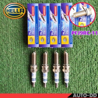 หัวเทียน Honda ฮอนด้า นิวซิวิค12 FB หัวเทียน PFJ9RC-11  ยี่ห้อ Hella หัวเข็ม ( 1 ชุด 4 หัว )