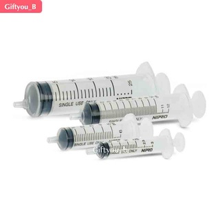 Syringe Nipro ขนาด  1 / 3 / 5 / 10 / 20 / 50 มล. ไซริงค์สำหรับป้อนยา และล้างจมูก //วันหมดอายุยาว