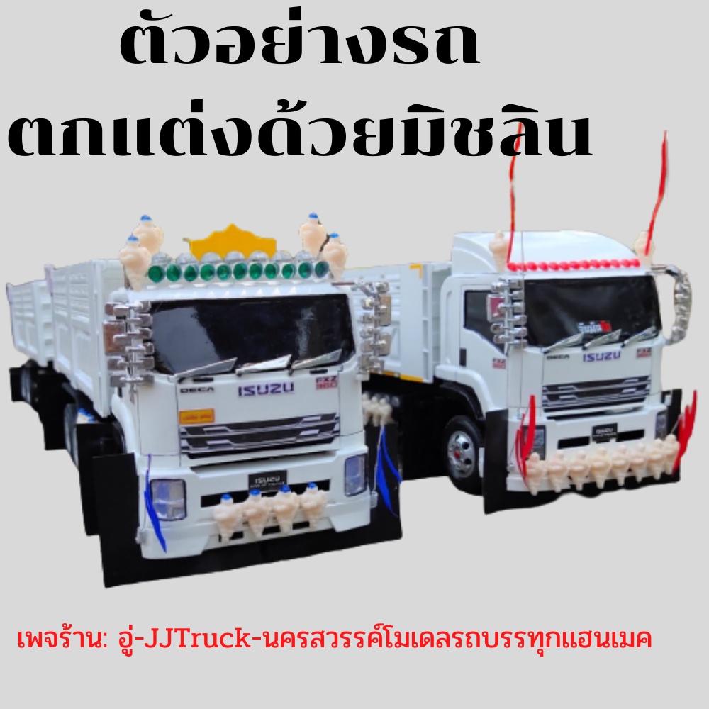 มิชลินเเต่งรถบรรทุกโมเดล ผลิตจากพลาสติก  ตัวละ 19 บาท วัสดุทำจากพลาสติก ความสูงประมาณ 17 mm สั่งขั้นต่ำ 4 ตัว