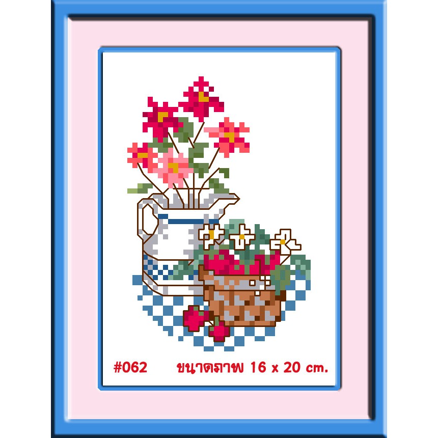 ไอแอมครอสติช iamcrossstitch DIY รหัสTmini-062 16x20 cm. ชุดอุปกรณ์งานฝีมือปักครอสติชครบชุด