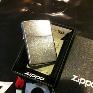 Zippo 207 Regular Street chrome Made in USA ไฟแช๊ค ซิปโป้ ของแท้ by ครูแว่น frogmangear