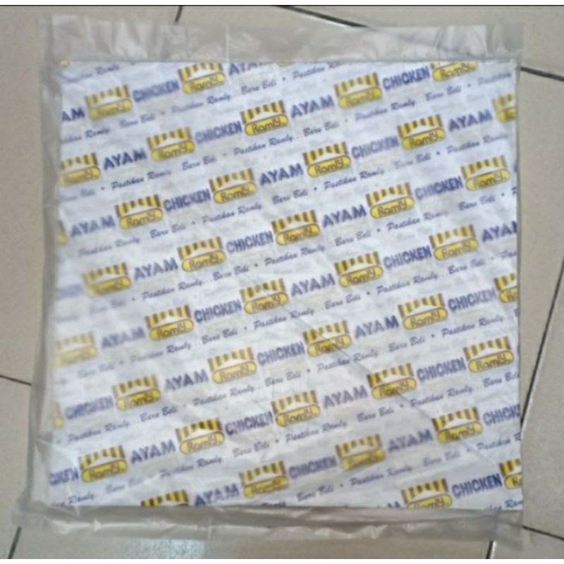 Ramly กระดาษห่อเบอร์เกอร์ Burger Wrap Paper Shopee Thailand