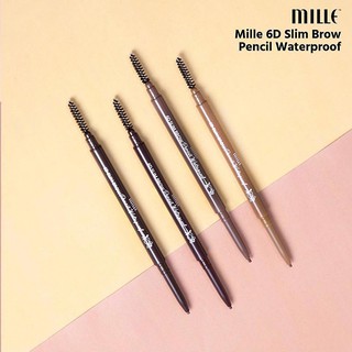 Mille 6D Slim Brow Pencil WaterProof 2g ของแท้100%