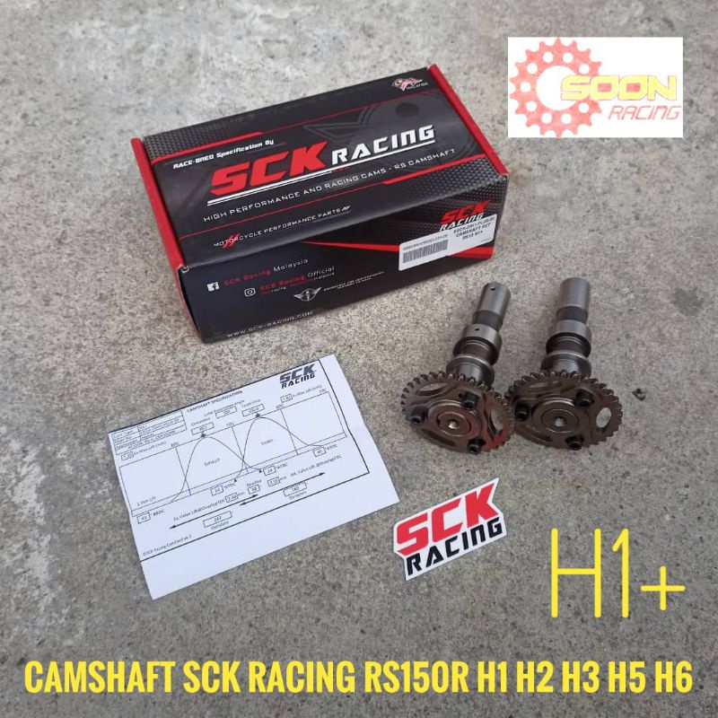 RS150R SCK RACING CAMSHAFT TWIN CAM HONDA RS150R RS150 RSX150 RSX 150 H1+ H2+ H3 H5