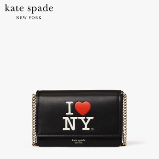 KATE SPADE NEW YORK I LOVE NY X KATE SPADE NEW YORK FLAP CHAIN WALLET K5298 กระเป๋าสะพาย /กระเป๋าสตางค์