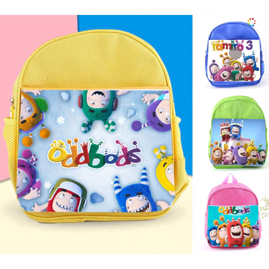 กระเป๋าเป้สะพายหลังลายการ์ตูน Oddbods สำหรับเด็ก กระเป๋านักเรียน กระเป๋าเป้สะพายหลังลายการ์ตูนน่ารักสำหรับเด็ก