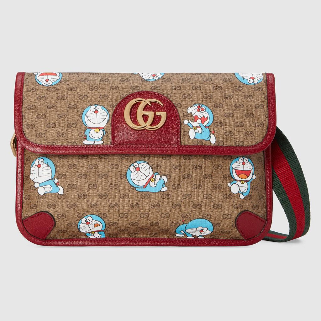 Gucci / New / Doraemon x Gucci Joint Series Waist Bag / Shoulder Bag / Handbag / ของแท้ 100% / 24cm