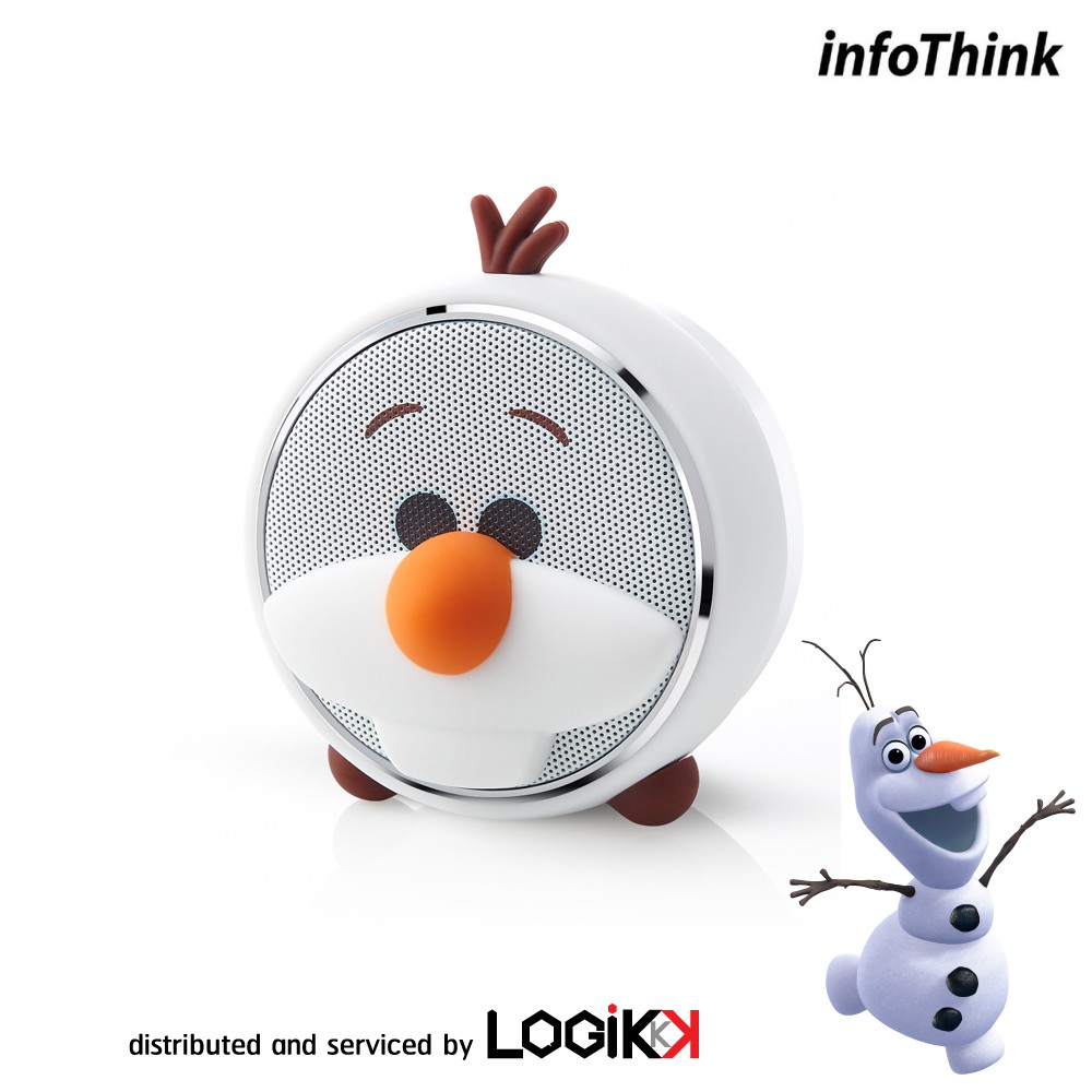 InfoThink, ลำโพงบลูทูธ (Bluetooth Speaker), ลิขสิทธิ์แท้จาก Disney, ดีไซน์ OLAF จากภาพยนตร์ FROZEN