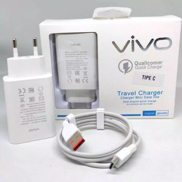 Travel Adapter Charger VIVO Type C MICRO USB Quick Charge 2A 9V คุณภาพสูง V19 V20 V21 V23 5G