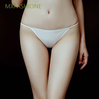 Mxfashione กางเกงชั้นใน สีพื้น เอวต่ำ ระบายอากาศ สำหรับผู้หญิง