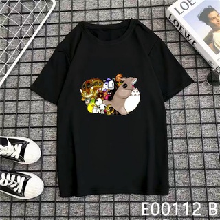 Baju bersedia Tshirt besar lembut comel lawa kartoon kawaii Jepun anime movie Spirited Away/My Neighbor Totoro E00112 สไ