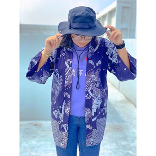 เสื้อคลุมกิโมโนOversize🌻🌻แถมเข็มกลัดpin brooch 👘👘