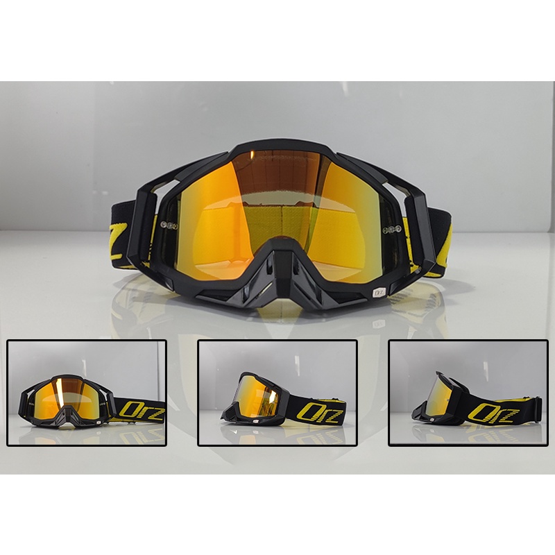 ORZ แว่นตาหมวกกันน็อคมอเตอร์ไซค์ออฟโรดหมวกกันน็อคแรลลี่ภูเขา DH downhill เลนส์แว่นตาผู้ชายและผู้หญิงกันฝุ่น - รูปที่ 2