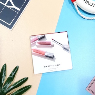 ส่งฟรีทั่วไทย!! Burberry Lip Velvet ขนาดทดลอง 4 สี 0.2 g + พู่กันทาปากขนาดเล็กแถมในแพ็ค