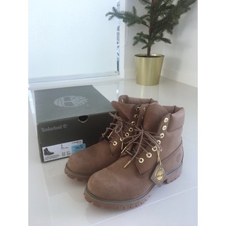 Timberland Boots 6in Premium Waterproof Dark Beige Nubuck มือสอง