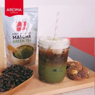Aroma ชาเขียว มัทฉะ100% Matcha (ซองบรรจุ 100 กรัม/ซอง)