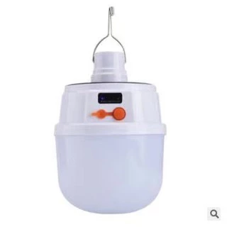 หลอดไฟพกพาโซล่าเซลล์ solar light LED 2022 ปรับแสงได้ 5 ระดับ ชาร์จได้ 2 แบบ