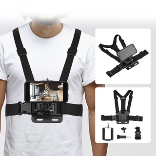 อุปกรณ์เสริมกล้อง Gopro Hero 9 8 SJCAM Action Camera Universal Chest Belt Strap Mount for Android IOS Phone Vlog Video Shooting