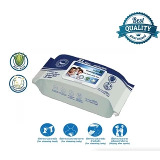 Health Impact Cleansing Wipes ทิชชู่เปียกขนาดใหญ่พิเศษ size XLทิชชู่เปียก กระดาษเปียก