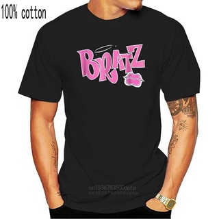 เสื้อยืดครอปเสื้อยืดสีพื้น - เสื้อผู้ชายเสื้อยืดผู้ชาย Bratz Rock Angelz เสื้อยืดสีดํา XS-3XL เสื้อทีออฟวินเทจกS-5XL