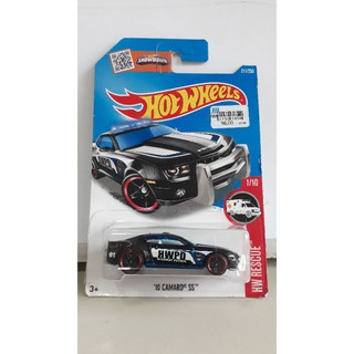 รถเหล็ก Hotwheels 10 CAMARO SS รถตำรวจ HWPD สีดำ (ib40)