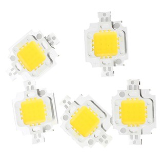 หลอดไฟ LED IC สีขาว 10 W 3000 K 800 LM 9-12 V 5 ชิ้น