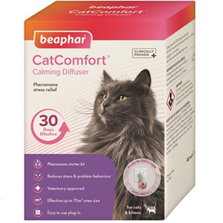 Beaphar Catcomfort diffuser 48 ml. ฟิโรโมนช่วยคลายเครียดแมว (แบบเสียบปลั๊ก ไฟฟ้า)