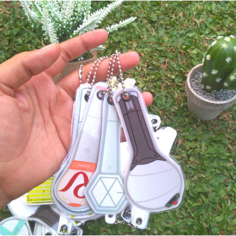 Kpop Hangtag/พวงกุญแจ/พวงกุญแจ Lighstick nctzen army exol