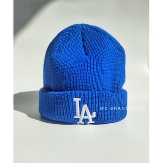 หมวกไหมพรม LA MLB สีประจำทีมสีน้ำเงิน ของแท้100%