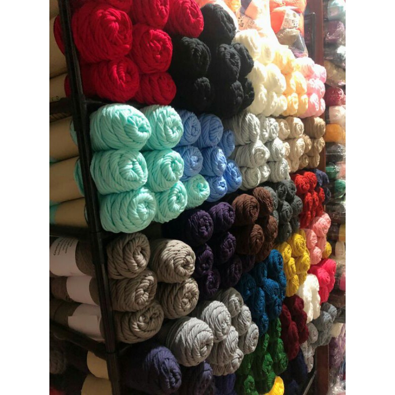 ไหมพรมคอตตอนนม 8ply 100g. ชุดที่1 เบอร์1-18