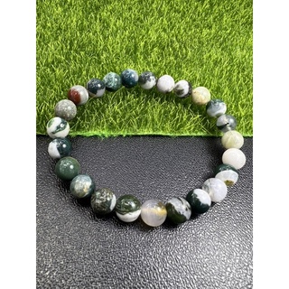 Tree Agate ขนาด 8 มิล