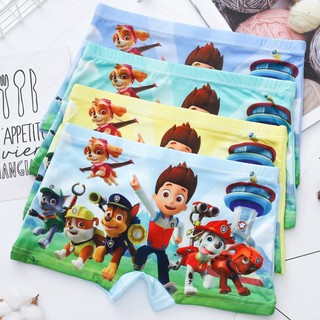 ชุดชั้นในกางเกงบ็อกเซอร์ลายการ์ตูน paw patrol 4 in 1 สําหรับเด็กผู้ชาย 1-10 ปี