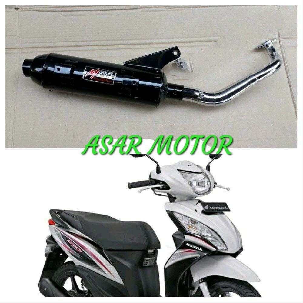 ท่อไอเสีย Bobokan Racing Honda Spacy Fi Markerbeam CSR รุ่น Tsukigi คอสายรุ้ง
