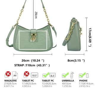David Jones Paris กระเป๋าถือกระเป๋าสะพายข้างผู้หญิง