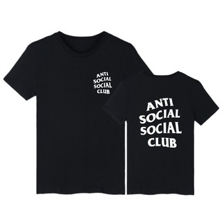 Alimoo ผู้ชาย &amp; ผู้หญิง เสื้อยืด ผ้าฝ้าย แขนสั้น  ขนาดใหญ่ XXS-4XL Anti Social Club