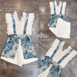 set 2 ชิ้นสุดคุ้มค่ะ เสื้อลูกไม้+กางเกงขาสั้น By Mintra