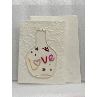 การ์ดวาเลนไทน์ แจกันรักสีขาว แฮนด์เมด ดีไอวาย ของขวัญ วันเกิด/Card vase Valentine love white handmade DIY Gift Birthday