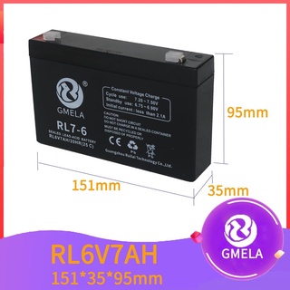 แบตเตอรี่(แห้ง)ยี่ห้อAroma / GMELA :6V7Ah/6V10Ah/สำหรับรถเด็กเล่นหลายรุ่น/สำรองไฟ UPS ถ่านไฟฉาย/ตู้ลำโพง