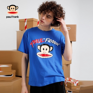 [S-5XL]เสื้อยืดแขนสั้น พิมพ์ลายโลโก้ Paul Frank ปากลิง ปากใหญ่ แฟชั่นฤดูร้อน