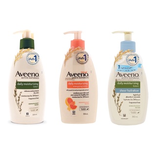 Aveeno Lotion อาวีโน่ โลชั่น ขนาด 354 ml สูตร Daily Moisturizing 17410 / Grapefruit 19705 / Sheer Hydration 20661