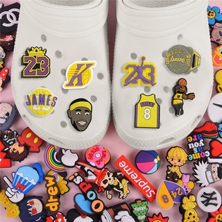 NBA Series Jibbitz ติดรองเท้า ตัวการ์ตูนติดรองเท้า ลายสวยใส่ง่ายทุกชิ้น