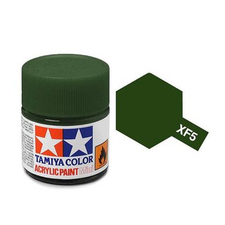 สีสูตรน้ำทามิย่า Tamiya Acrylic XF5 Flat Green 10ml