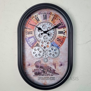 NEW นาฬิกาตกแต่งบ้าน นาฬิกาแขวน นาฬิกาเฟืองหมุน นาฬิกาฟันเฟือง GEAR wall clock